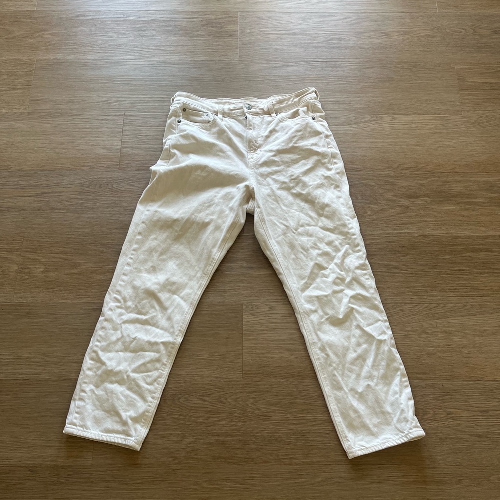 American Eagle Cream Denim Jeans